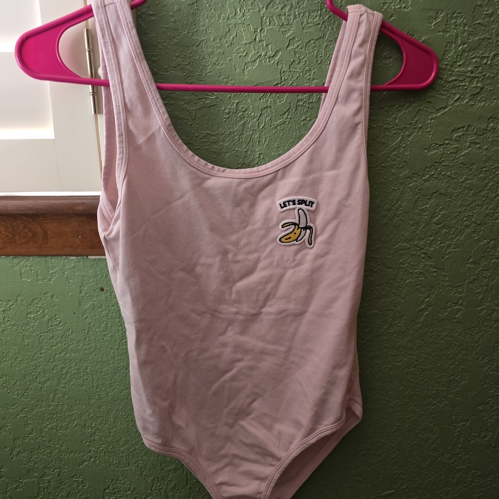 Pink Graphic Bodysuit